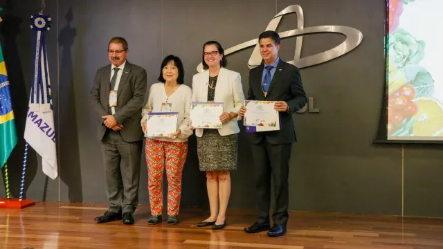 Foto do workshop de irradiação de alimentos